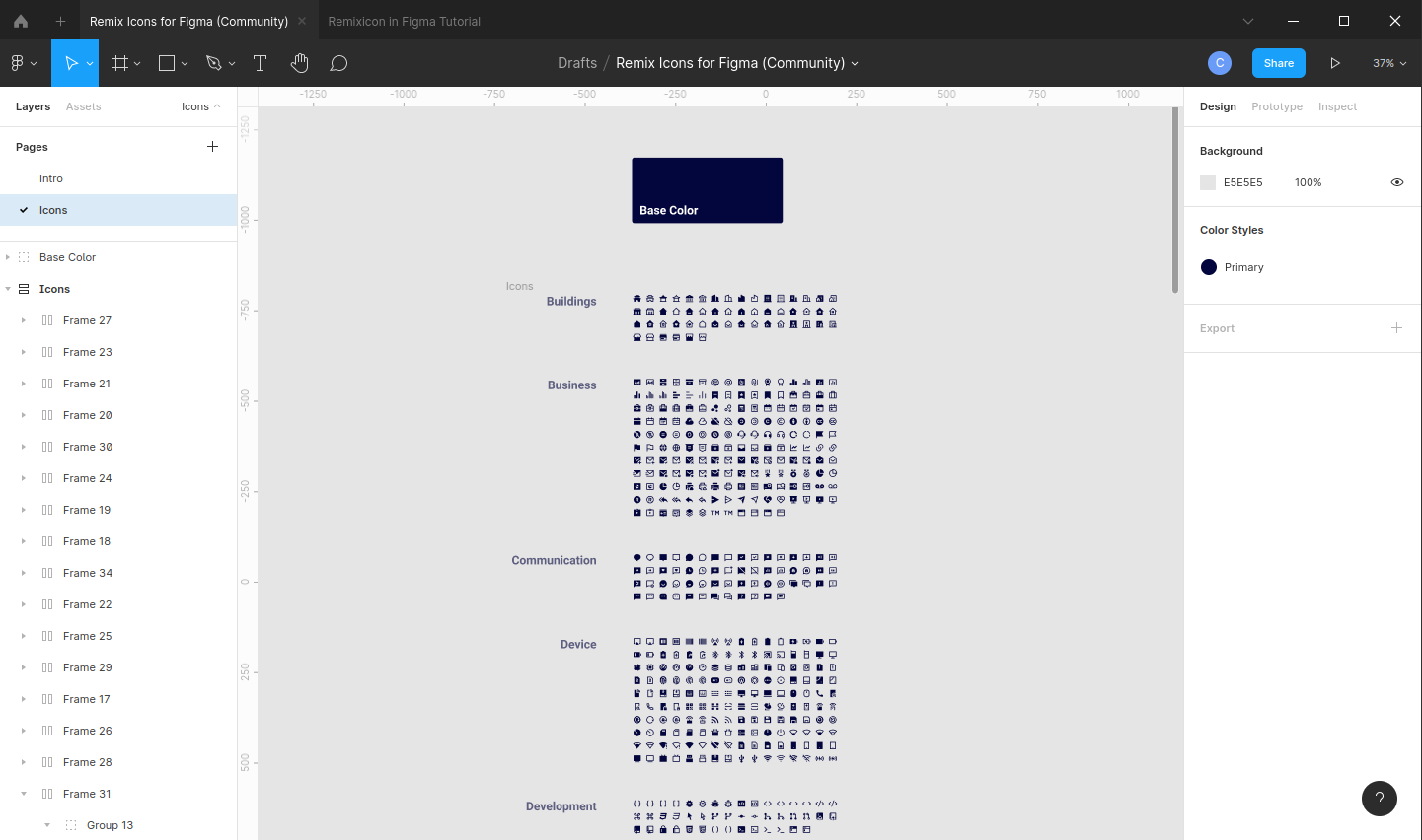 Remixicon File Icons Page